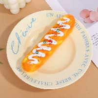 Cream-filled hot dog bun